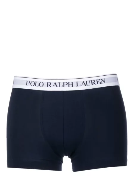 Skarpety Polo Ralph Lauren skórzane z nadrukiem brązowe
