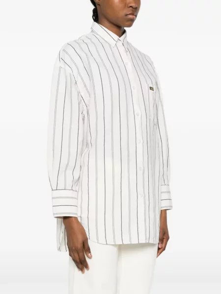 Koszula dżinsowa Lois Jeans w paski biała