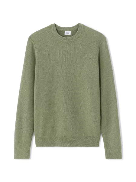 Pulover Celio z okroglim izrezom zelena