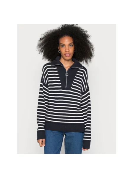Sweter z golfem Tommy Hilfiger do golfa niebieski