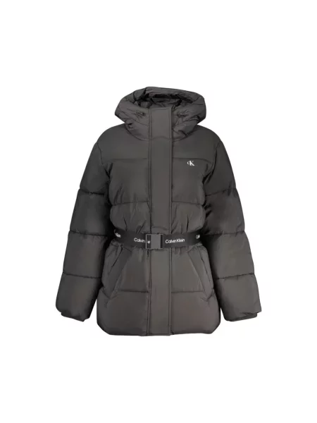 Kurtka jeansowa Calvin Klein Jeans z długim rękawem czarna