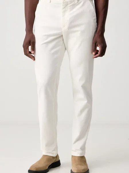 Tommy Hilfiger pantaloni pentru bărbați din catifea reiată bej