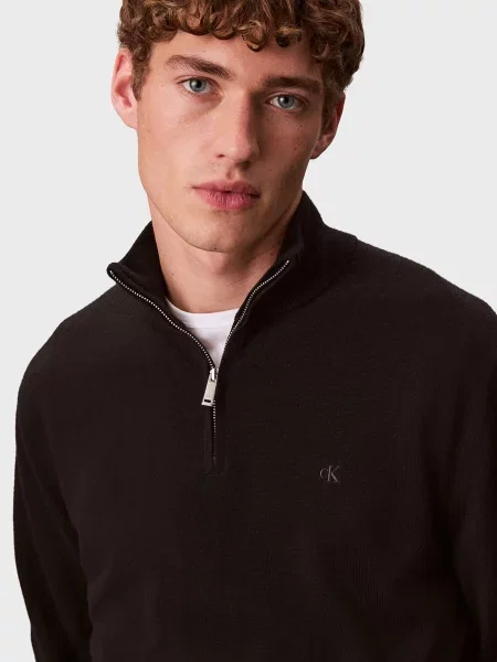 Шерстяной свитер Calvin Klein черный