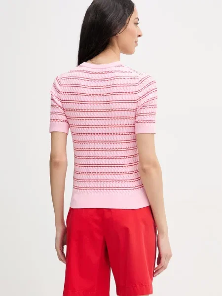 Tommy Hilfiger T-shirt swetrowy różowa