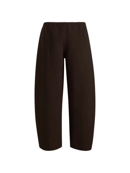 Pantaloni Khaite de lână maro
