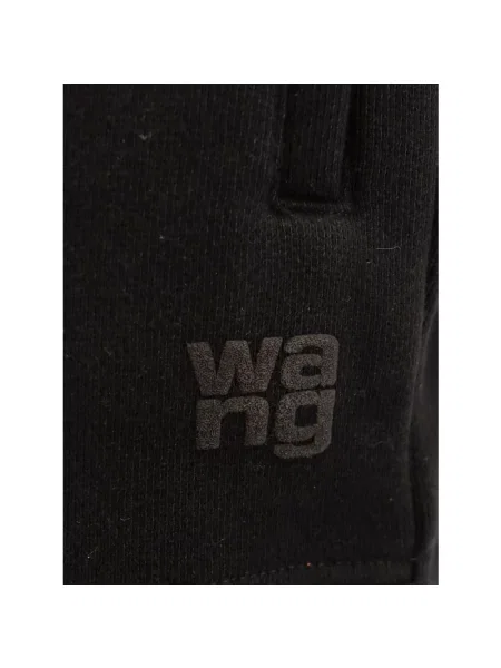 Spodnie Alexander Wang z elastyczną talią czarne