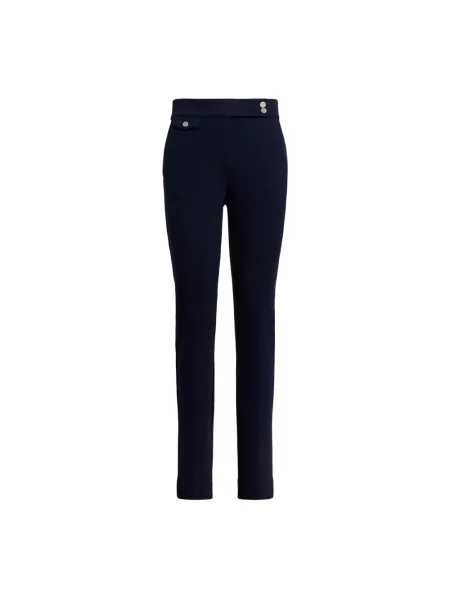 Skinny proste spodnie Lauren Ralph Lauren niebieskie