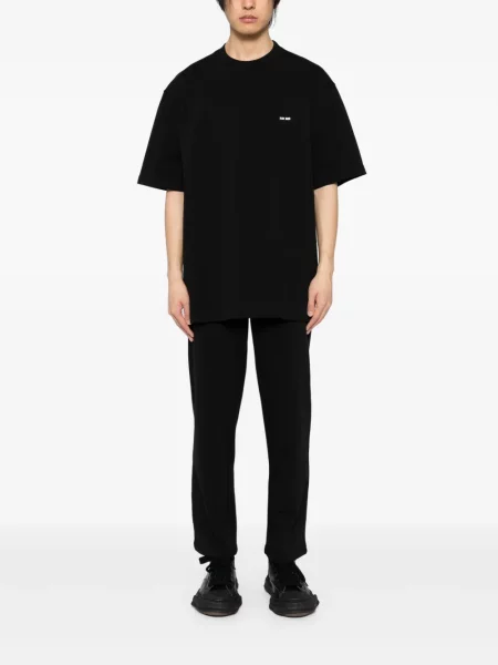 Pantaloni Team Wang Design din jerseu negru