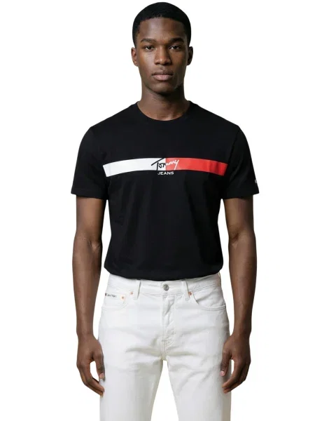 Tricou Tommy Hilfiger Jeans negru
