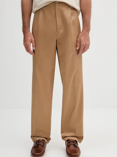 BOSS pantaloni de cu fason chinos verde