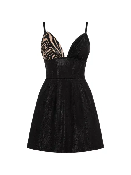 Rochie mini Monarh cu imagine cu model zebră negru