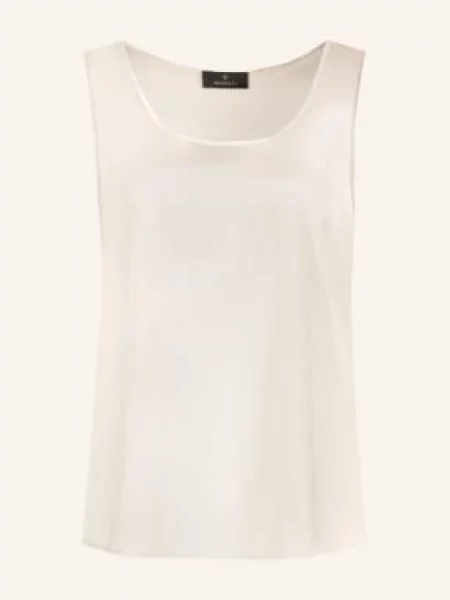 Monari Saténové Tričko krémová