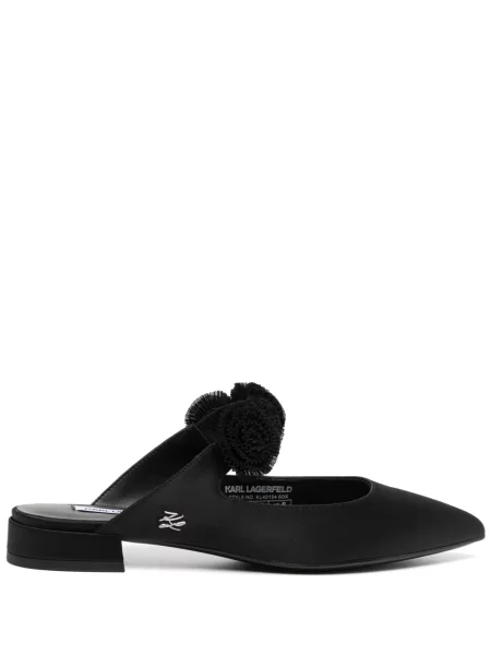 Papuci tip mules Karl Lagerfeld negru
