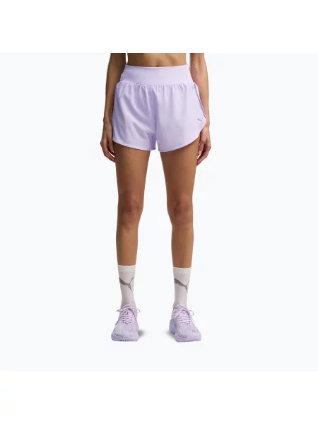 Pantaloni scurți de alergare pentru femei PUMA Dream Run 3" DryCELL light lavender