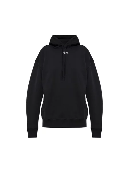 Bluza z kapturem Diesel z kapturem czarna