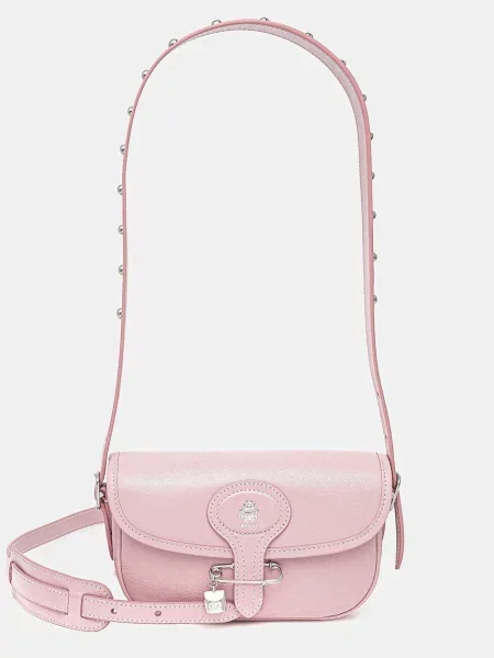 Usnjena torbica Bally roza