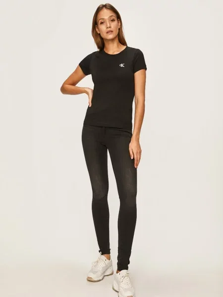Majica Calvin Klein Jeans črna