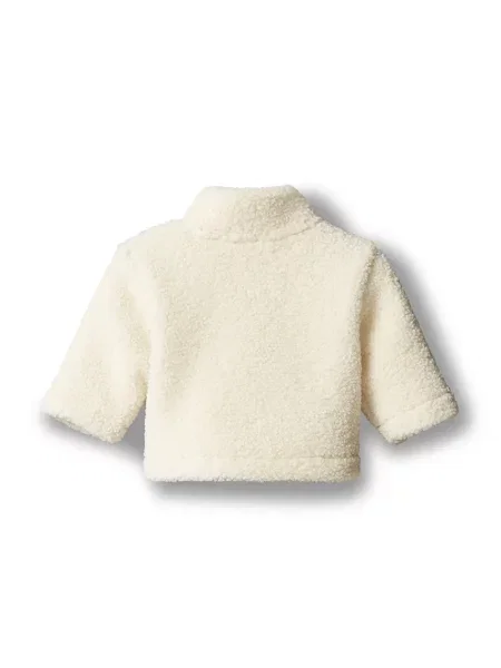 Calvin Klein Jeans hanorac pentru bebeluși din polar bej
