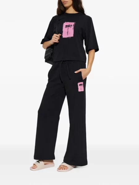 Tricou Palm Angels cu imagine negru