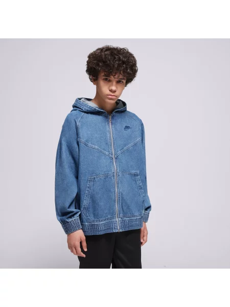 Nike Kurtka Wr Denim Fz Jacket Boy niebieska
