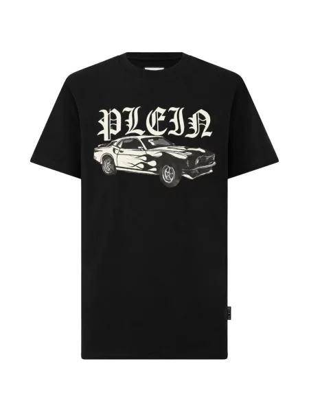 Tricou Philipp Plein cu imagine negru