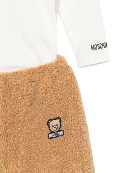 Spodnie dziecięce Moschino brązowe