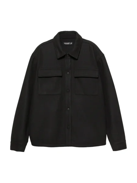 Pull&Bear Geacă de primăvară-toamnă negru