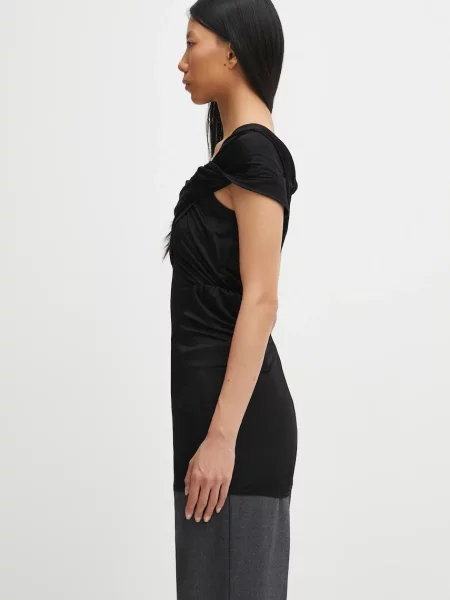 Однотонная блузка Rick Owens Lilies черная