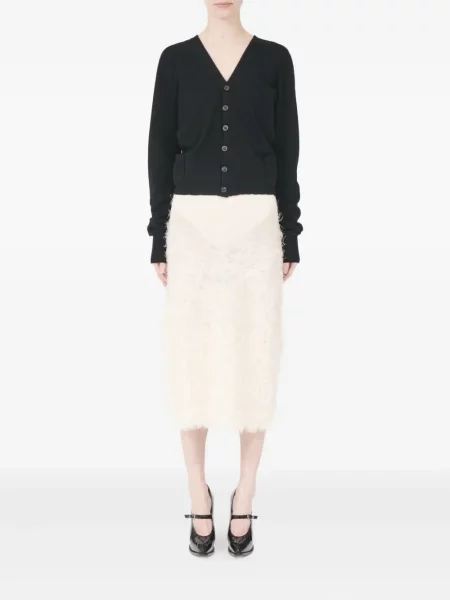 Cardigan Maison Margiela de lână negru