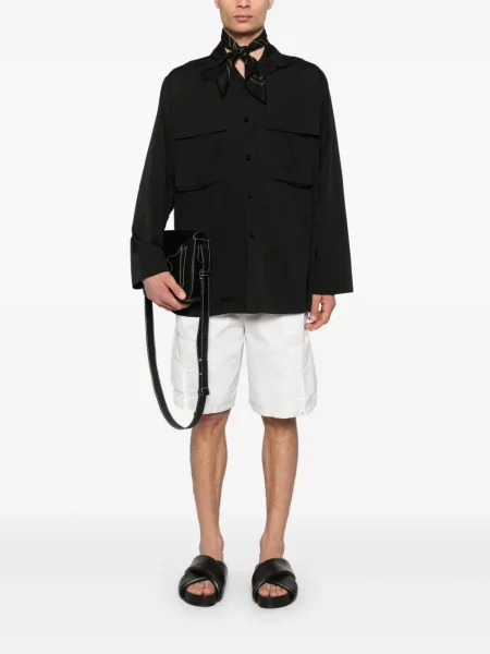 Cămașă Jil Sander cu broderie negru