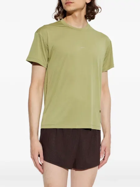 Tricou Satisfy cu imagine cu decolteu rotund verde