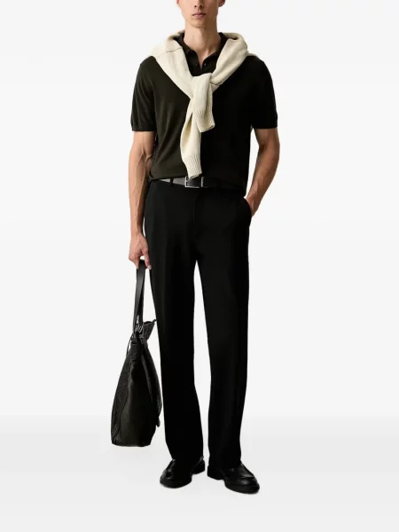 Поло тениска Armani Exchange бродирана зелено