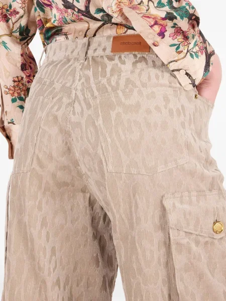 Pantaloni cargo Roberto Cavalli cu imagine