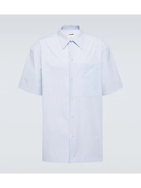 Cămașă Jil Sander cu dungi albastru