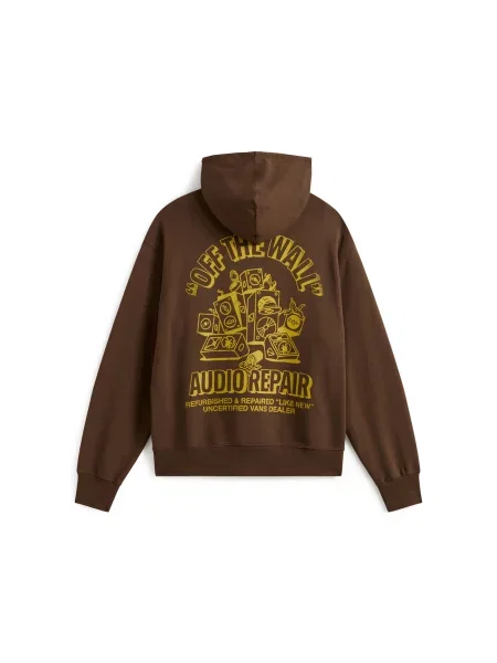 VANS Mikina čokoládová / zlatá žltá