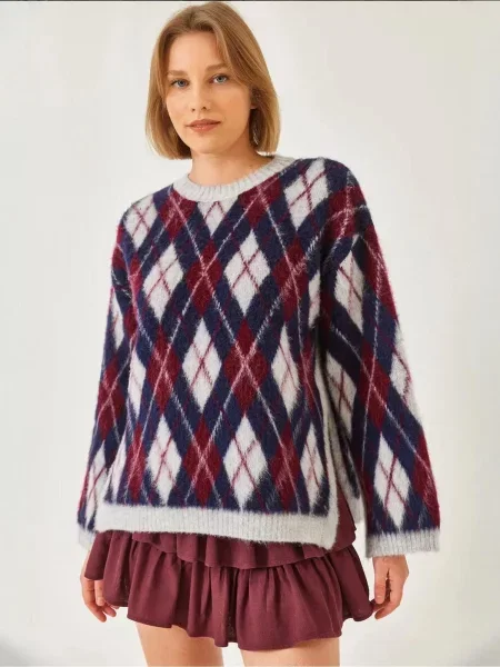 Bianco Lucci Svetr Pullover světle šedá