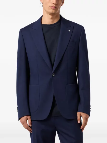 Blejzer Billionaire s vezom s reverom plava