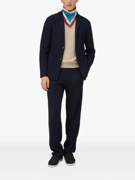 Pantaloni Retori tricotate albastru