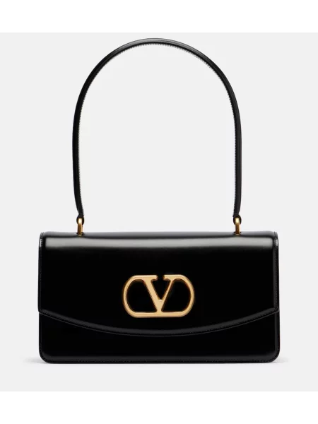 Geanta de piele Valentino Garavani din piele negru