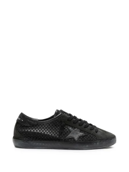 Top Golden Goose din piele de căprioară negru