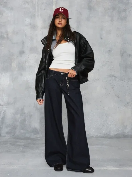 Bershka Jeans bleumarin