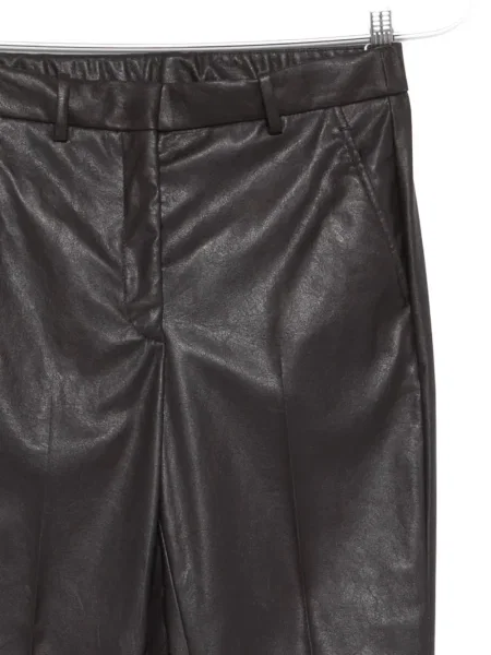 Pantaloni Incotex din piele maro