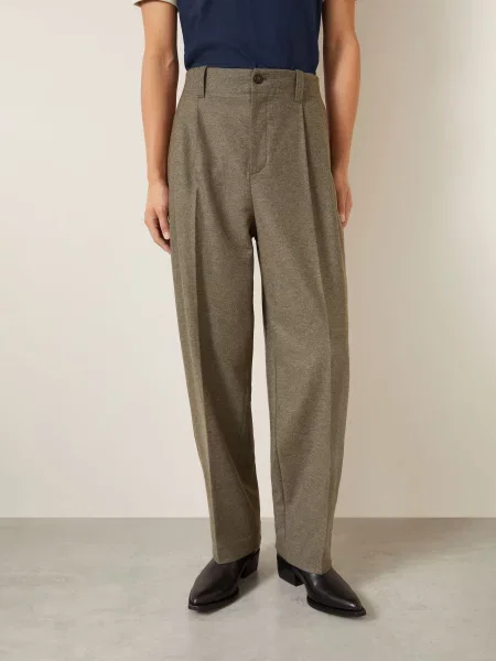 Golden Goose Spodnie Flanelowe Journey O Kroju Regular Fit grau szare