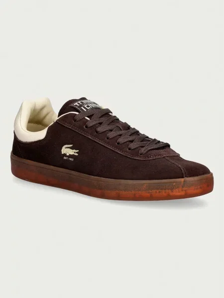 Lacoste BASESHOT sneakers pentru bărbați din piele întoarsă maro