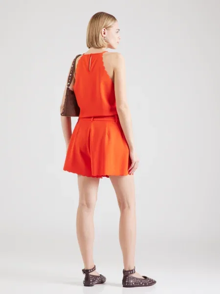 ONLY Pantaloni cutați ONLSILJA orange roșu