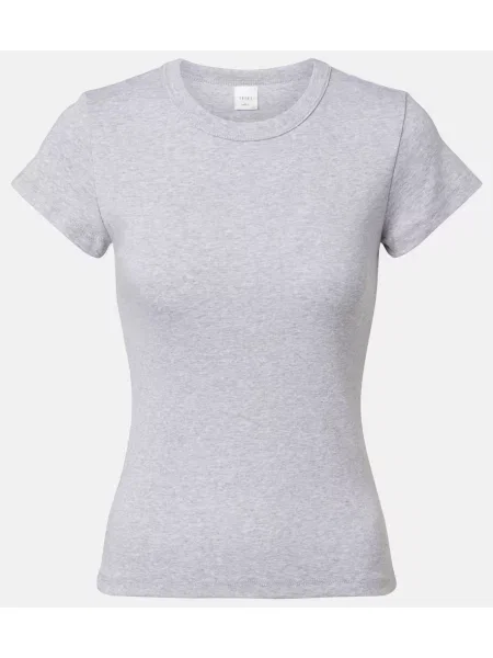 Tricou Leset din jerseu gri