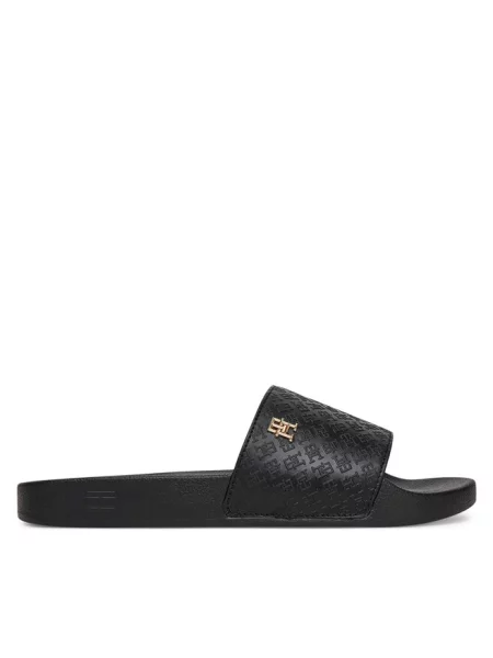 Klapki Tommy Hilfiger czarne