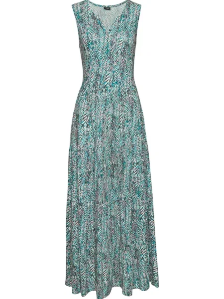 VIVANCE Poletna obleka turkizna / svetlo roza / črna bela