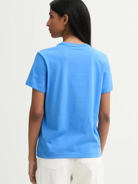 Póló Calvin Klein Ss Jersey Emblem Crew Tee Marina XS kék
