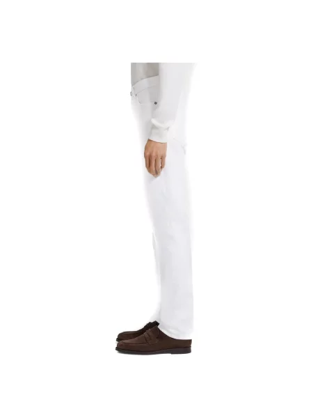 Jeansy Zegna białe